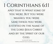 JUSTIFIED ... BY THE SPIRIT / 1 CORINTHIANS 6:11