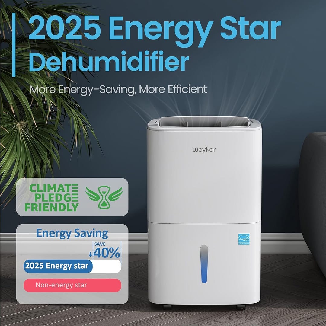 Waykar Max 80 Pint/D(Standard 62Pint/D) Energy Star Home Dehumidifier