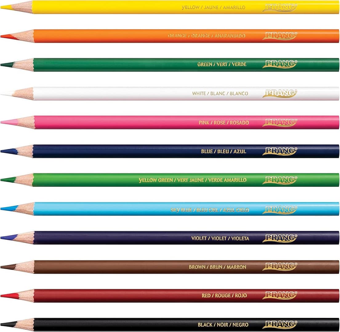 Colored Pencils, Assorted Colors, 3.3 mm core, 12 Count - Image 3