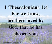 HE HAS CHOSEN YOU / 1 THESSALONIANS 1:4