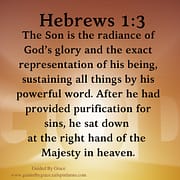 BY FAITH WE UNDERSTAND / HEBREWS 1:3