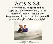 REPENT AND BE BAPTIZED / ACTS 2:38