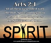 FILLED WITH THE HOLY SPIRIT / ACTS 2:4