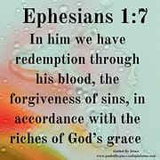 REDEMPTION / EPHESIANS 1:7