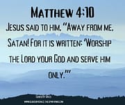 SSATAN / MATTHEW 4:10