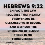 WITHOUT THE SHEDDING OF BLOOD ... NO FORGIVENESS / HEBREWS 9:22