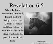 A BLACK HORSE / REVELATION 6:5