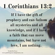 I AM NOTHING / 1 CORINTHIANS 13:2