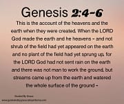 THE ACCOUNT - THE LORD GOD / GENESIS 2:4-6