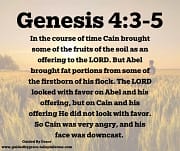 AN OFFERING TO THE LORD / GENESIS 4:3-5
