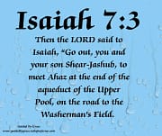 SHEAR-JASHUB / ISAIAH 7:3