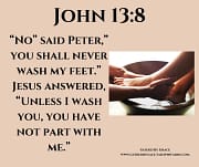 UNLESS I WASH YOU / JOHN 13:8