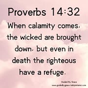 THE RIGHTEOUS HAVE A REFUGE / PROVERBS 14.32