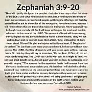 ALL OF THEM MAY CALL ON THE NAME / ZEPHANIAH 3:9-20