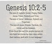 THE SONS OF JEPHETH / GENESIS 10:2-5