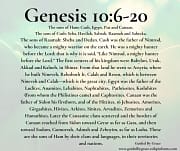 THE SONS OF HAM / GENESIS 10:6-20