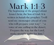 THE BEGINNING OF THE GOSPEL / MARK 1:1-3