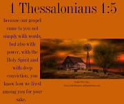 WITH POWER WITH THE HOLY SPIRIT / 1 THESSALONIANS 1:5
