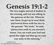 LOT WAS SITTING IN THE GATEWAY / GENESIS 19:1-2