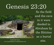 THE FIELD ... AS A BURIAL SITE / GENESIS 23:20