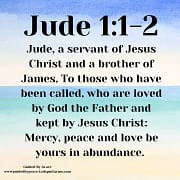 JUDE & JAMES - MERCY ... IN ABUNDANCE / JUDE 1:1-2