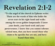 WHO CLAIM TO BE APOSTLES / REVELATION 2:1-2