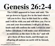 I WILL BE WITH YOU / GENESIS 26:2-4