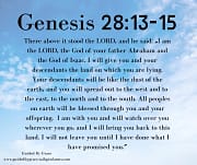 ABOVE IT STOOD THE LORD / GENESIS 28:13-15