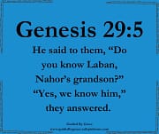 LABAN / GENESISS 29:5