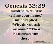 HE BLESSED HIM THERE / GENESIS 32:29