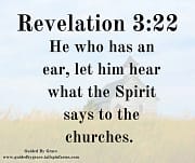 THE SPIRIT ... THE CHURCHES / REVELATION 3:22