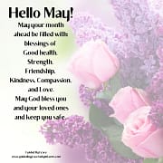 HELLO MAY BLESSINGS