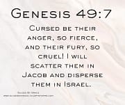 CURSED BE THEIR ANGER / GENESIS 49:7