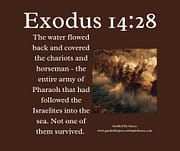 THE WATER FLOWED BACK / EXODUS 14:28