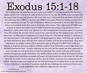 THEN MOSES SANG THIS SONG / EXODUS 15:1-18