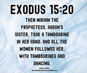 PROPHETESS / EXODUS 15:20