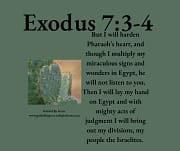 I WILL HARDEN PHARAOH'S HEART / EXODUS 7:3