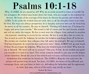 DO YOU STAND FAR OFF? / PSALMS 10:1-18