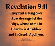 AS KING OVER THEM / REVELATION 9:11