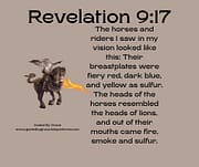MY VISION LOOKED LIKE THIS / REVELATION 9:17