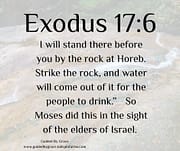 STRIKE THE ROCK / EXODUS 17:6