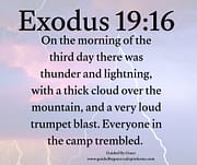 THUNDER AND LIGHTNING / EXODUS 19:16