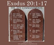 THE TEN COMMANDMENTS / EXODUS 20:1-17