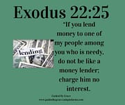 IF YOU LEND MONEY / EXODUS 22:25