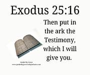 THE TESTIMONY / EXODUS 25:16