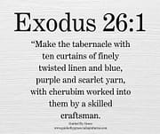 FINELY TWISTED LINEN / EXODUS 26:1