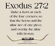 THE HORNS / EXODUS 27:2
