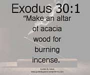FOR BURNING INCENSE / EXODUS 30:1