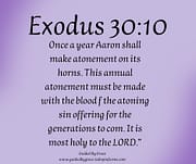 ATONEMENT / EXODUS 30:10