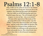 HELP LORD / PSALMS 12:1-8